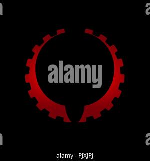 Zahnradsymbol vector, farbiges Icon vector, zahnradsymbol Illustration für Design, gang Badge, Icon-Vektor Stock Vektor