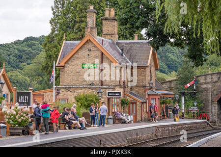 Arley Station auf dem Severn Valley Railway Line, Worcestershire, England, Großbritannien Stockfoto