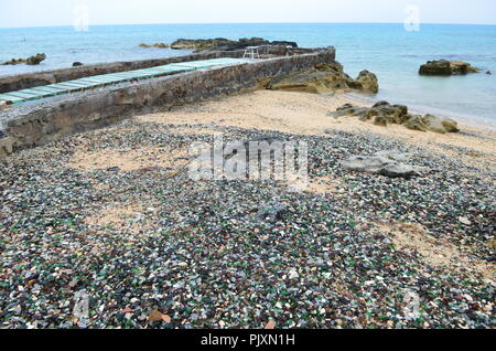 Glas Beach Bermuda Stockfoto