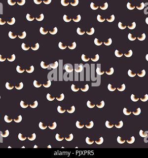 Augen Monster halloween Muster Hintergrund Stock Vektor