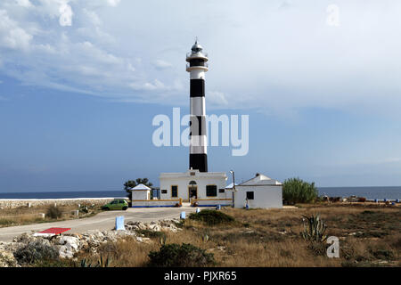 Leuchtturm von Cap d'Artrutx, Menorca, Spanien Stockfoto
