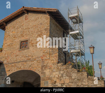 Gateway, um die befestigte Stadt Bergamo Stockfoto