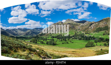 Pastoralen Szenen im Great Langdale des englischen Lake District Stockfoto