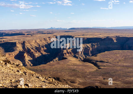 Landschaft Fishriver Canyon namibia Wolken Stockfoto