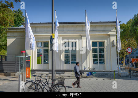 Touristische Informationen, Elisenbrunnen, Friedrich Wilhelm Platz, Aachen, Nordrhein-Westfalen, Deutschland, Touristeninformation, Friedrich-Wilhelm-Platz, Stockfoto