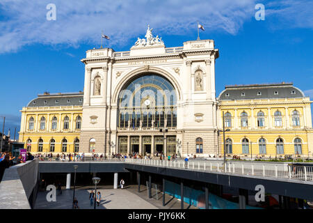 Das Budapest Keleti (Ost-) Bahnhof in Budapest, Ungarn. Stockfoto