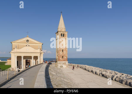 Caorle, Italien (8. September 2018) Das Heiligtum Unserer Lieben Frau von der Angel am Strand von Caorle Stockfoto