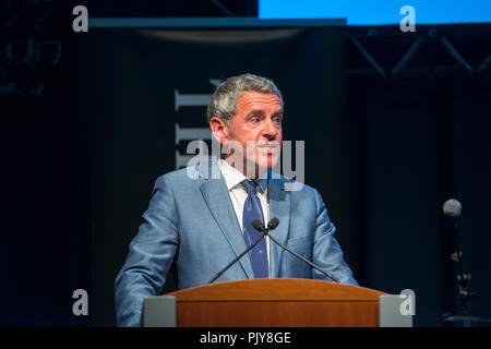 Scotsman Essen und Trinken Preise, EICC Stephen Jardine Presenter Stockfoto