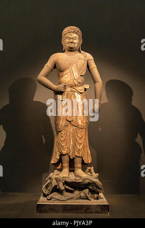 Ständigen Fudo Myo'o (Acalanatha), 12. Jahrhundert, Tokyo National Museum, Ueno Park, Taito-Ku, Tokio, Japan Stockfoto