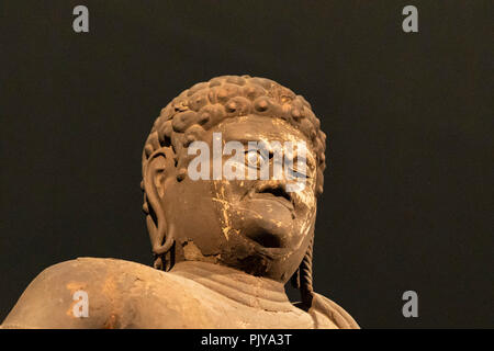 Ständigen Fudo Myo'o (Acalanatha), 12. Jahrhundert, Tokyo National Museum, Ueno Park, Taito-Ku, Tokio, Japan Stockfoto