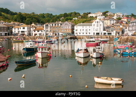 Mevagissey Harbour, South Cornwall, England, Großbritannien Stockfoto