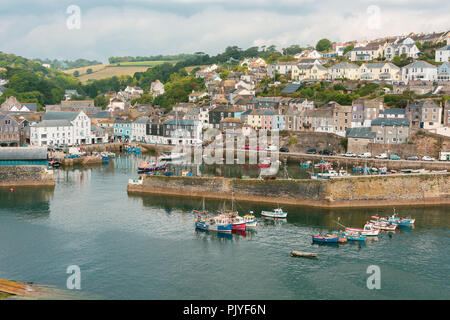 Mevagissey Harbour, South Cornwall, England, Großbritannien Stockfoto