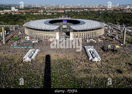 Berlin, Deutschland. 09 Sep, 2018. Die Musik Lollapalooza Festival findet auf dem Gelände des Olympischen Park. Quelle: Britta Pedersen/dpa/Alamy leben Nachrichten Stockfoto