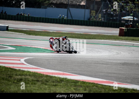 Misano, Italien. 09 Sep, 2018. 04 Andrea Dovizioso ITA Ducati Team Ducati MOTOGP-Rennen in Misano World Circuit ÒMarco SimoncelliÓ, Italien 13. Runde der MotoGP-WM Gran Premio Octo di San Marino e della Riviera di Rimini, 07-09, 2018 in Misano Italien Credit: Fabio Averna/Alamy leben Nachrichten Stockfoto