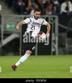 Sinsheim, Deutschland. 09 Sep, 2018. firo: 09.09.2018 Fußball, Fußball, Nationalmannschaft, Deutschland, Freundschaftsspiel, GER, Deutschland - Peru Ilkay GUNDOGAN, GER, Single Action | Verwendung der weltweiten Kredit: dpa/Alamy leben Nachrichten Stockfoto