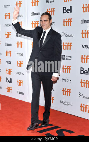 Toronto, Ontario, USA. 8. Sep 2018. 08.September 2018 - Toronto, Ontario, Kanada - Joaquin Phoenix. "Die Schwestern Brüder'' Premiere - 2018 Toronto International Film Festival in der Prinzessin von Wales statt. Photo Credit: Brent Perniac/AdMedia Credit: Brent Perniac/AdMedia/ZUMA Draht/Alamy leben Nachrichten Stockfoto