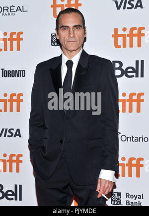 Toronto, Ontario, USA. 8. Sep 2018. 08.September 2018 - Toronto, Ontario, Kanada - Joaquin Phoenix. "Die Schwestern Brüder'' Premiere - 2018 Toronto International Film Festival in der Prinzessin von Wales statt. Photo Credit: Brent Perniac/AdMedia Credit: Brent Perniac/AdMedia/ZUMA Draht/Alamy leben Nachrichten Stockfoto