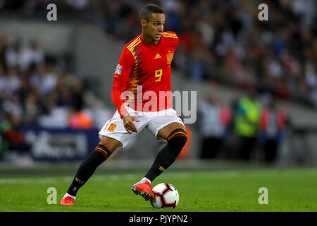 London, Großbritannien. 8. September 2018. Rodrigo von Spanien - England v Spain, UEFA Nationen Liga - Gruppe A 4, Wembley Stadion, London, 8. September 2018 Quelle: Richard Calver/Alamy leben Nachrichten Stockfoto