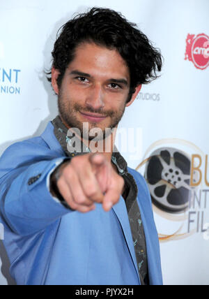 Burbank, USA. 9. September 2018. Schauspieler / Musiker Tyler Posey besucht die 10. jährliche Burbank International Film Festival Schließen Auszeichnungen zeigen am 9. September 2018 in Los Angeles Marriott Burbank Airport Hotel in Burbank, Kalifornien. Foto von Barry King/Alamy leben Nachrichten Stockfoto