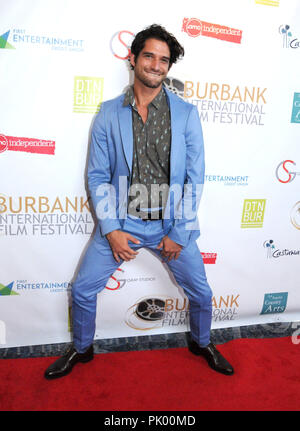 Burbank, USA. 9. September 2018. Schauspieler / Musiker Tyler Posey besucht die 10. jährliche Burbank International Film Festival Schließen Auszeichnungen zeigen am 9. September 2018 in Los Angeles Marriott Burbank Airport Hotel in Burbank, Kalifornien. Foto von Barry King/Alamy leben Nachrichten Stockfoto