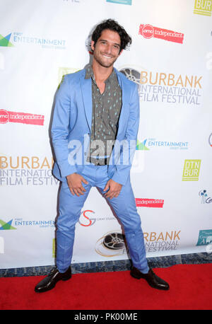 Burbank, USA. 9. September 2018. Schauspieler / Musiker Tyler Posey besucht die 10. jährliche Burbank International Film Festival Schließen Auszeichnungen zeigen am 9. September 2018 in Los Angeles Marriott Burbank Airport Hotel in Burbank, Kalifornien. Foto von Barry King/Alamy leben Nachrichten Stockfoto