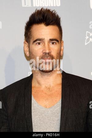 Toronto, Kanada. 9 Sep, 2018. Colin Farrell auf der Pressekonferenz für Witwen Pressekonferenz auf dem Toronto International Film Festival 2018, Galerie, Toronto, Kanada September 9, 2018. Credit: JA/Everett Collection/Alamy leben Nachrichten Stockfoto