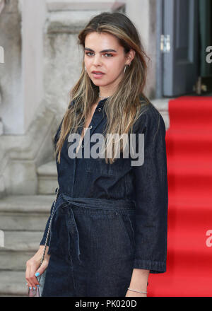 Die UK-Premiere von "Die Frau" in Somerset House - Ankunft mit: Biene Beardsworth Wo: London, Großbritannien Wann: 09 Aug 2018 Quelle: Mario Mitsis/WENN.com Stockfoto