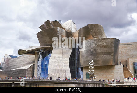 BILBAO, SPANIEN, ca. August 2018, Guggenheim Stockfoto