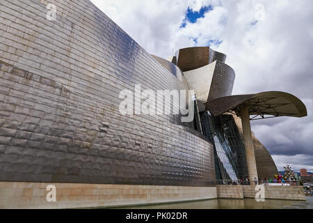 BILBAO, SPANIEN, ca. August 2018, Guggenheim Stockfoto