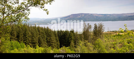 Irland, Co Leitrim, Arigna, erhöhten Blick auf Lough Allen Stockfoto