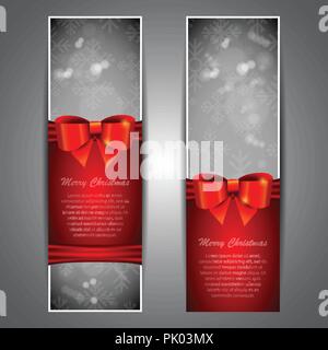 Merry Christmas - Frohe Feiertage und das Neue Jahr - abstrakte farbenfrohe Weihnachten Banner, Header, Abdeckung, Grußkarte oder Hintergrund Template Design Vector Stock Vektor