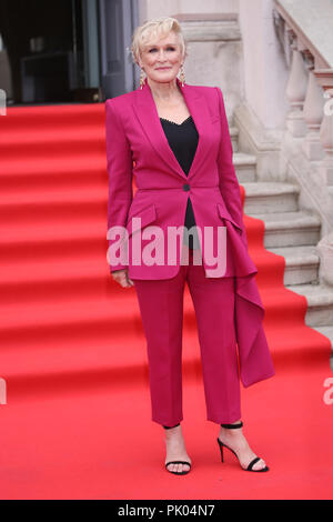 UK Premiere der Frau in Somerset House - Ankunft mit: Glenn Close Wo: London, Großbritannien Wann: 09 Aug 2018 Quelle: Lia Toby/WENN.com Stockfoto