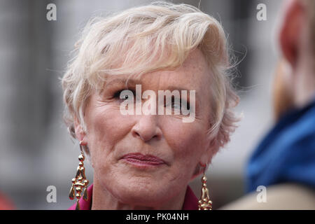 UK Premiere der Frau in Somerset House - Ankunft mit: Glenn Close Wo: London, Großbritannien Wann: 09 Aug 2018 Quelle: Lia Toby/WENN.com Stockfoto