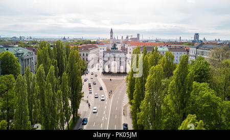 Das siegestor (Siegestor) in München, Deutschland Stockfoto