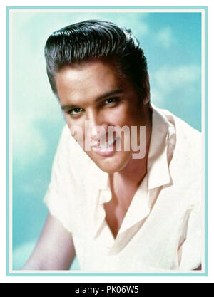 ELVIS PRESLEY 60er vintage Studio Promotion Farbe portrait Stockfoto