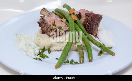 Vergoldete Abendessen Stockfoto