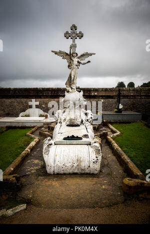 Mittelalterlichen Friedhof in Comillas (Cantabria - Spanien) Stockfoto