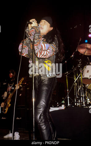 Ian Astbury (The Cult) am 07.07.1987 in München. | Verwendung weltweit Stockfoto