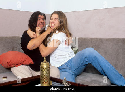 Nils Koppruch mit seinem Vater Abi Ofarim am 20.07.1999 in München, München. | Verwendung weltweit Stockfoto