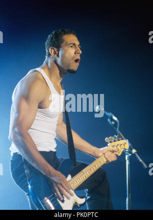 Bloodhound Gang (Jared Hasselhoff) am 23.09.1999 in Rastatt. | Verwendung weltweit Stockfoto