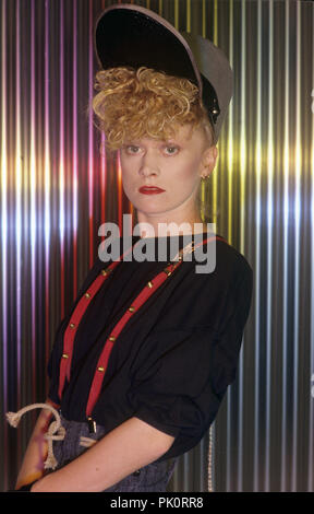 Thompson Twins (Alannah Currie) am 01.04.1983. | Verwendung weltweit Stockfoto