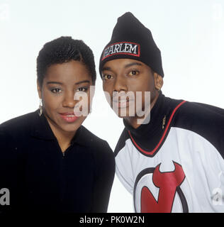 Culture Beat (L-R): Tania Evans, Jay Supreme am 20.02.1995 in. | Verwendung weltweit Stockfoto