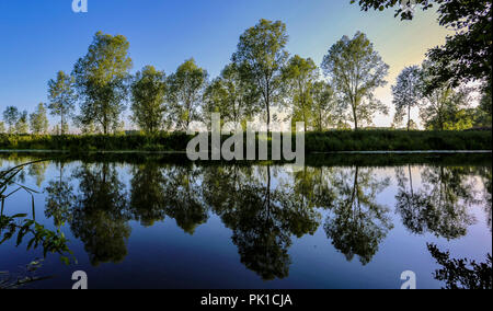 Reflexionen über den Fluss Stockfoto