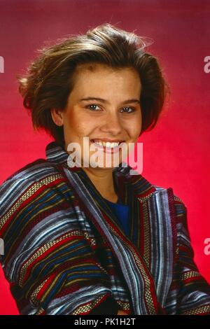 Jenny Jürgens beim Fotoshooting im Studio in München, Deutschland 1987. Jenny Juergens beim Fototermin in München, Deutschland 1987. | Verwendung weltweit Stockfoto