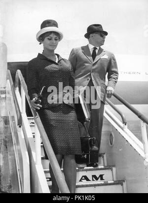 Sophia Loren, Carlo Ponti, Rom, 1961 Stockfoto