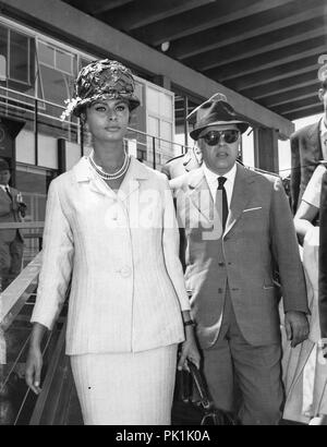 Sophia Loren, Carlo Ponti, 1961 Stockfoto