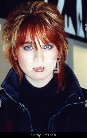 Juliane Werding, deutsche Sängerin und Liedermacherin, in München, Deutschland 1986. Deutsche Sänger und Songschreiber Juliane Werding in München, Deutschland 1986. | Verwendung weltweit Stockfoto