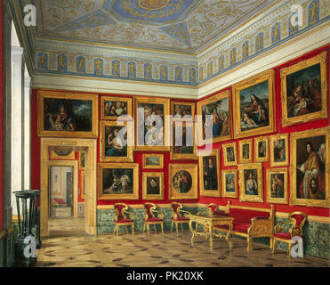 Hau Edward Petrowitsch - Interieur der neuen Eremitage - die Studie der italienischen Kunst 3 Stockfoto