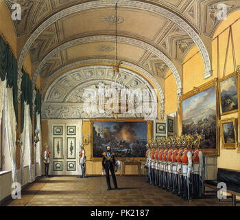 Hau Edward Petrowitsch - Innenräume des Winter Palace - der Wachstube Stockfoto