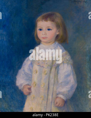 Lucie Berard, Kind in Weiß, Pierre-Auguste Renoir, 1883, Kunst Institut von Chicago, Chicago, Illinois, USA, Nordamerika, Stockfoto